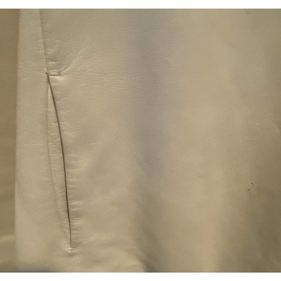 JIL SANDER Beige lamb leather extremely soft 2 Hidden Button Women’s Jacket 36 - Picture 6 of 12